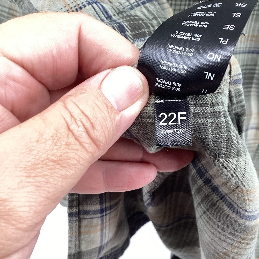 KUHL Long Sleeved Plaid Outdoor Casual Button Up Shirt Men's XL - Picture 9 of 11